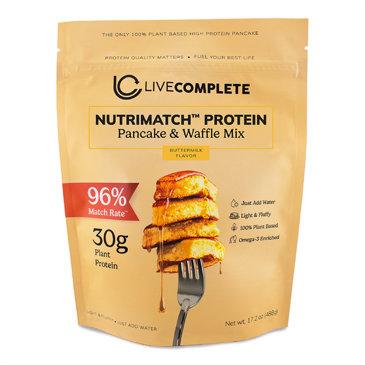 LiveComplete Pancake & Waffle Mix - Performance Blend - Buttermilk Flavor