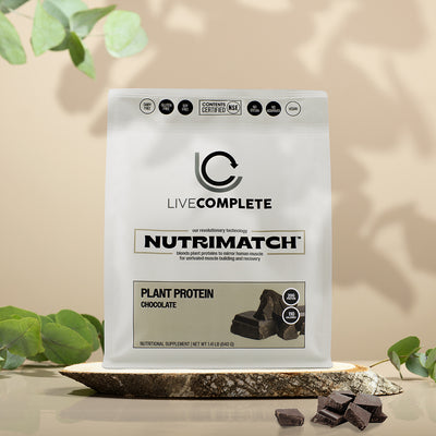 LiveComplete NutriMatch™ Plant Protein – Chocolate | Clean Vegan Protein Powder
