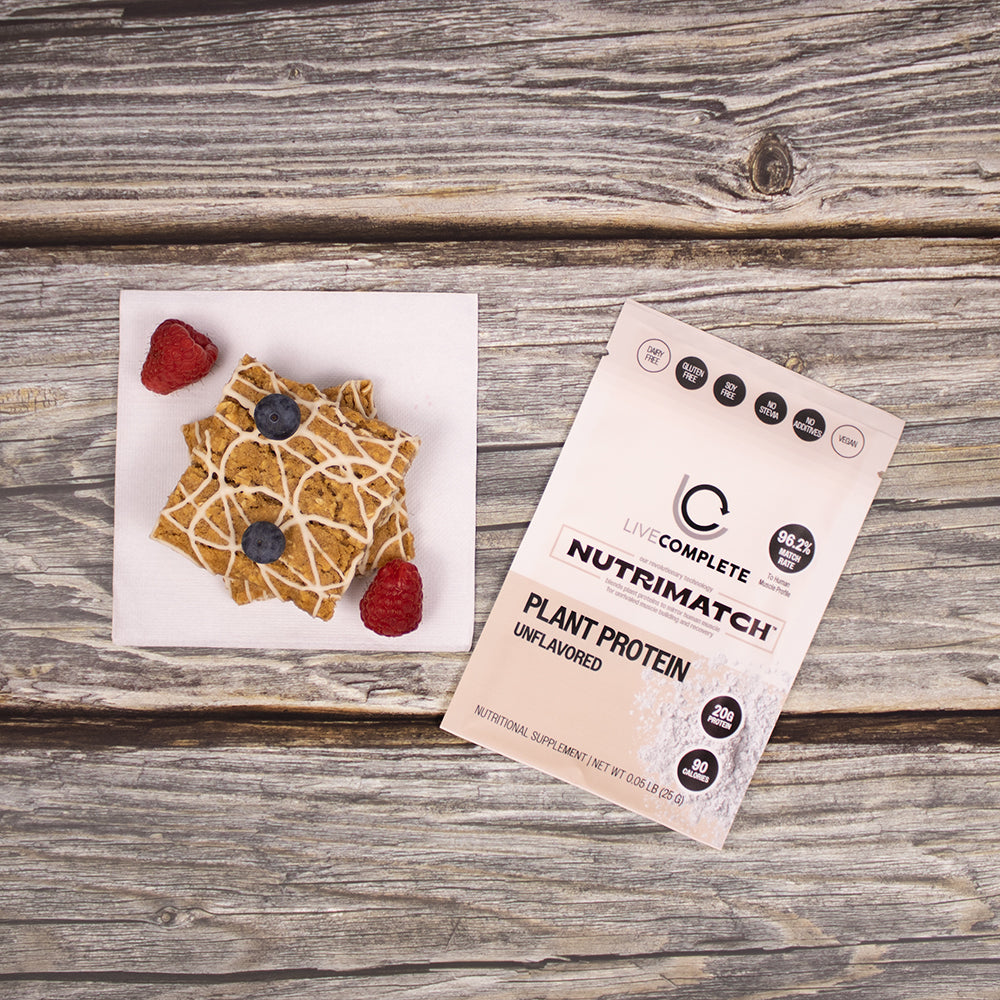 LiveComplete NutriMatch™ Plant Protein 3 Single Servings | Clean Vegan Protein Powder with 96% Match Rate