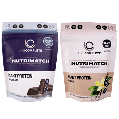 LiveComplete NutriMatch™ Plant Protein Duo 4‑Serving (2 Pack) | Vanilla+Chocolate