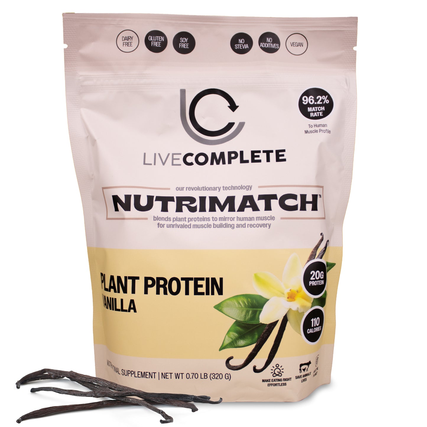 LiveComplete NutriMatch™ Plant Protein Travel Kit 4 Servings