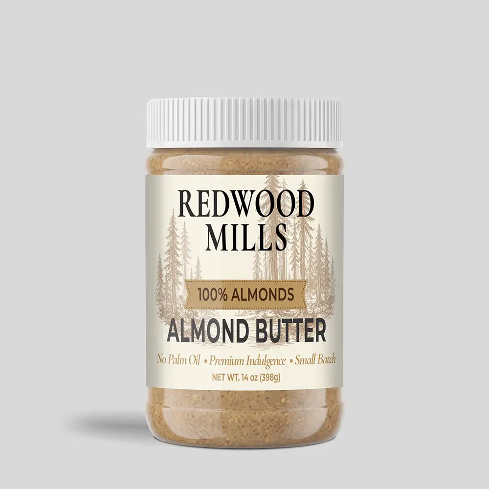 Redwood Mills Almond Butter jar