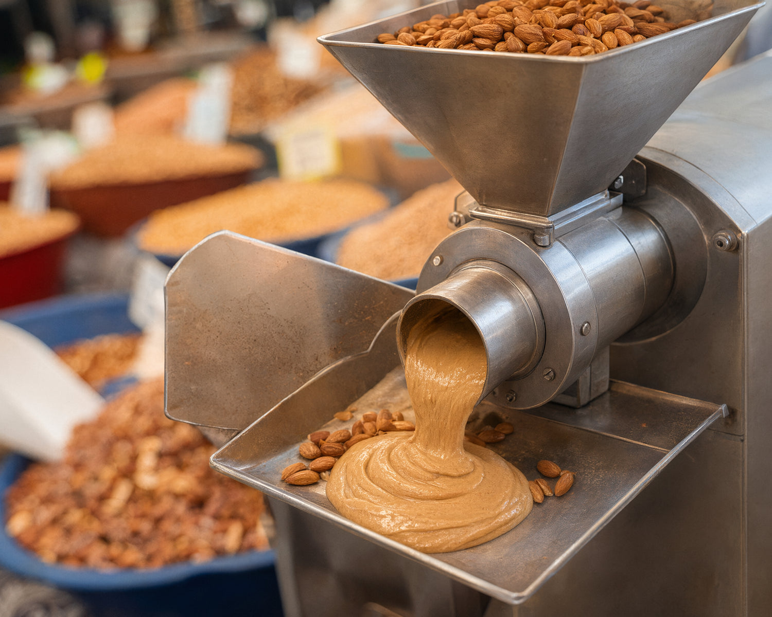 Redwood Mills almond butter, made in small batches